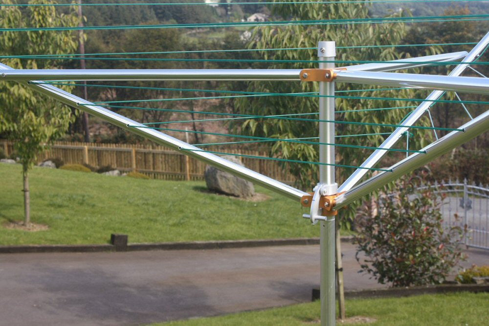 Breezecatcher clothesline three sided deluxe rotary clothesline