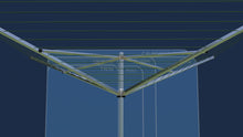 Load and play video in Gallery viewer, clothesline TS4-140/200 ultra deluxe top spinner 11ft diameter 185 ft capacity