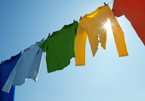 Tips for drying laundry on an outdoor clothesline
