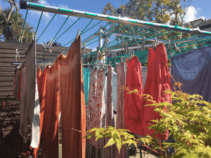 outdoor clothesline washing line