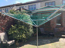 Load image into Gallery viewer, also known as a rotary clothesline or washing line

