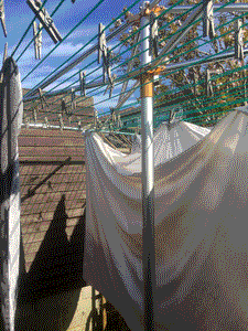 clothes line outdoor washing line